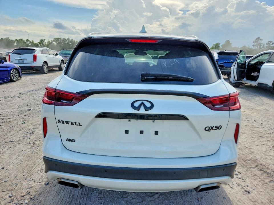 2022 Infiniti Qx50 VIN 3PCAJ5BB6NF115000 COPART salvage auction — FRONT END, Tx - Salvage Vehicle Title, sold $8,300 on 2026-07-17 (photo 6)