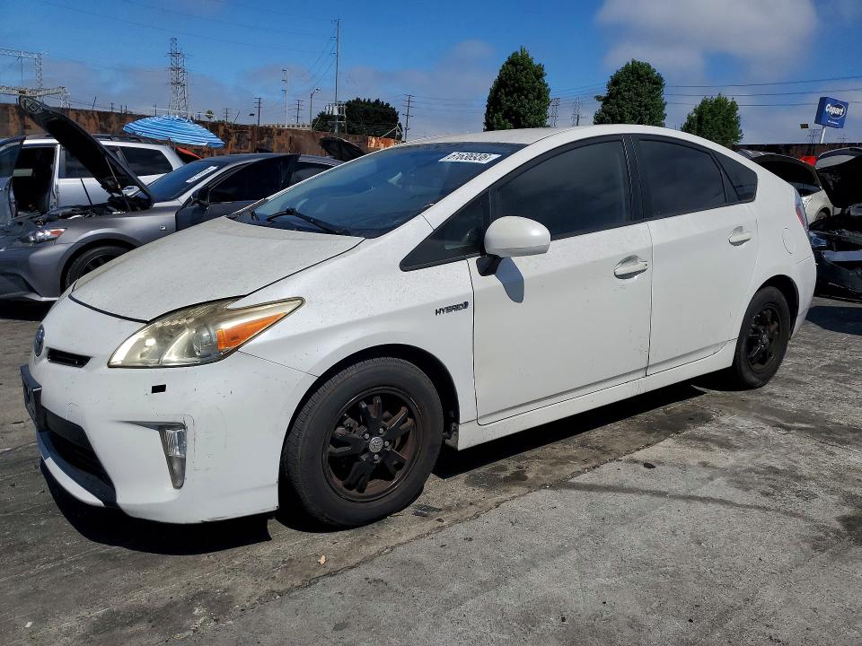 2014 Toyota Prius VIN JTDKN3DU4E0380735 COPART salvage auction — FRONT END, Ca - Salvage Certificate, sold $200 on 2026-07-29 (photo 1)
