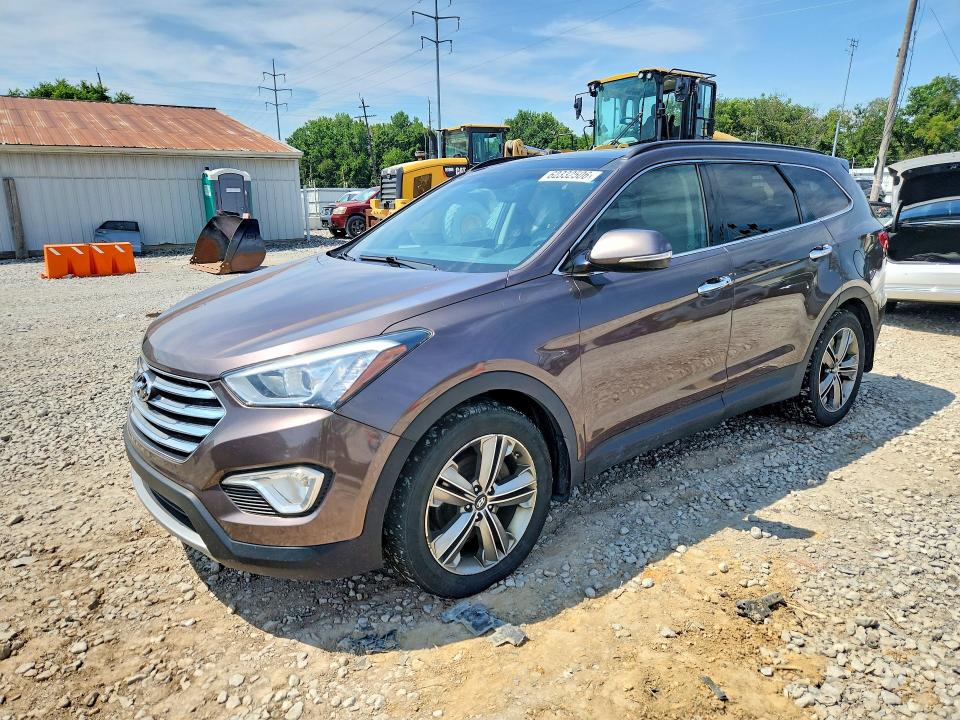 2015 Hyundai Santa fe VIN KM8SRDHF2FU093907 COPART salvage auction — SIDE, OH - CERTIFICATE OF TITLE, sold $2,100 on 2026-07-31 (photo 1)