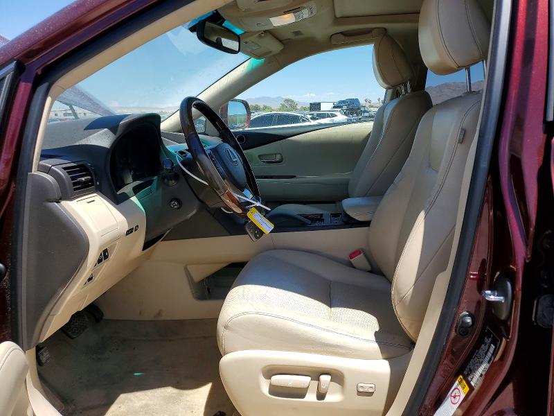 2013 Lexus Rx VIN JTJBC1BA5D2445739 COPART salvage auction — FRONT END, Nv - Salvage Title, sold $2,100 on 2026-07-28 (photo 7)