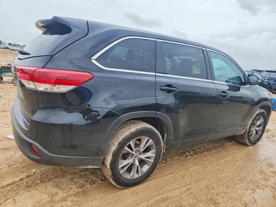 2018 Toyota Highlander VIN 5TDZZRFH0JS243630 COPART salvage auction — SIDE, Tx - Certificate Of Title, sold $4,600 on 2026-07-30 (photo 3)