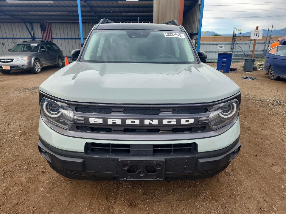 2023 Ford Bronco sport VIN 3FMCR9B68PRE23388 COPART salvage auction — HAIL, Co - Certificate Of Title, sold $14,700 on 2026-08-19 (photo 5)