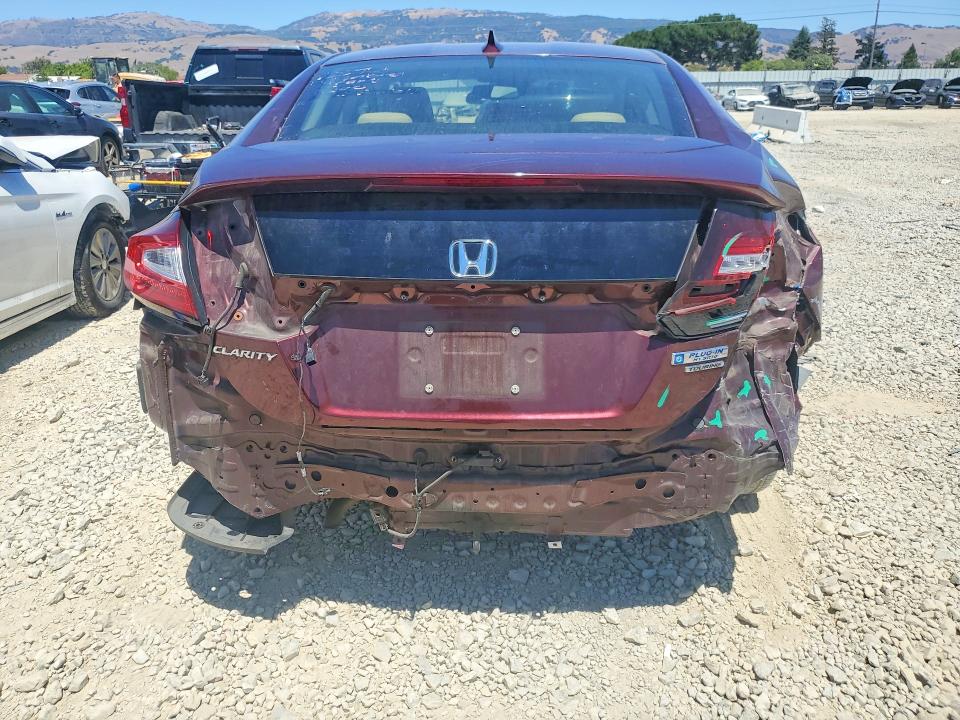 2020 Honda Clarity VIN JHMZC5F39LC000643 COPART salvage auction — REAR END, CA - SALVAGE CERTIFICATE, sold $5,300 on 2026-07-14 (photo 6)