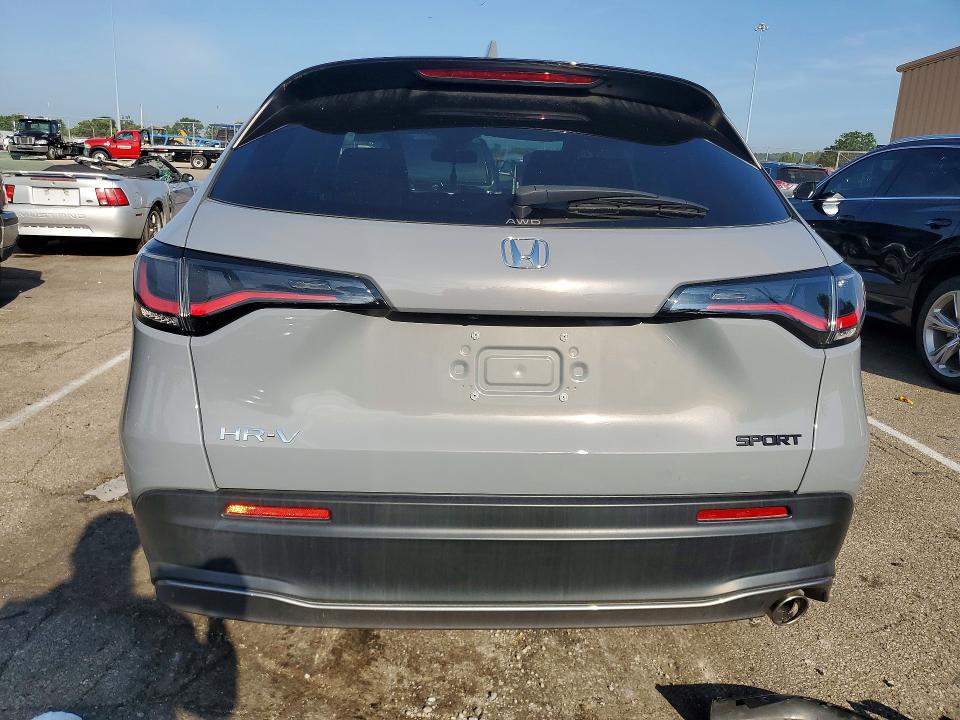 2025 Honda Hr-v VIN 3CZRZ2H59SM704278 COPART salvage auction — FRONT END, In - Certificate Of Title (P), sold $12,800 on 2026-07-29 (photo 6)