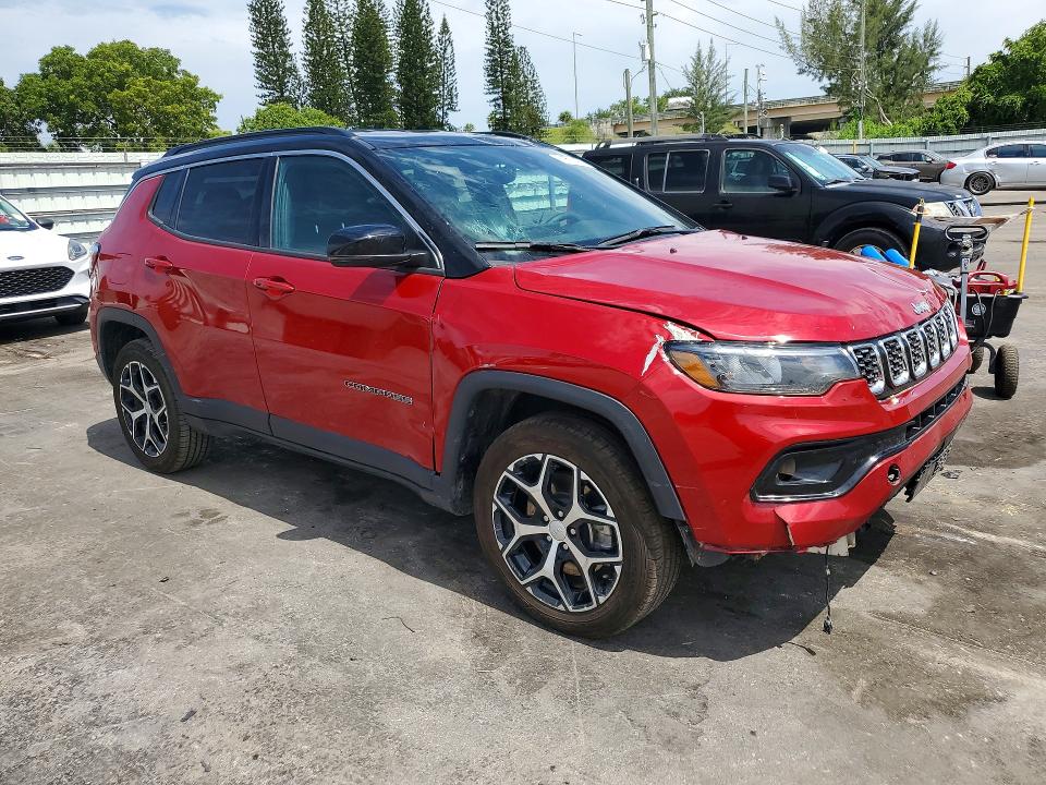 2024 Jeep Compass VIN 3C4NJDCN7RT138510 COPART salvage auction — FRONT END, Ga - Certificate Of Title (P), sold $9,700 on 2026-07-27 (photo 4)