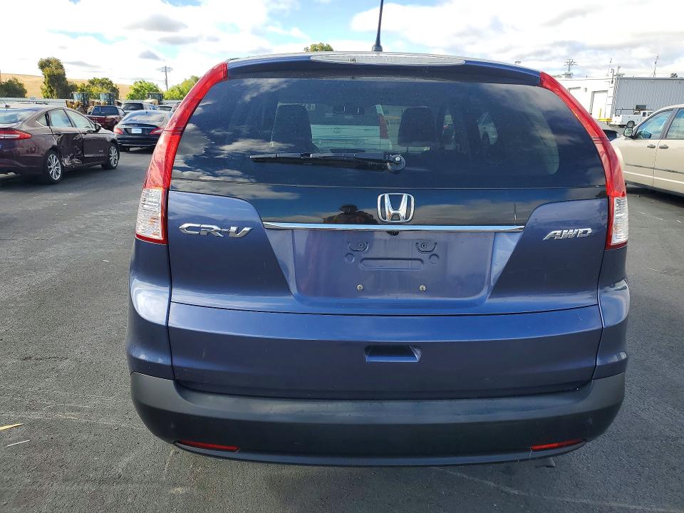 2012 Honda Cr-v VIN JHLRM4H52CC011347 COPART salvage auction — WATER/FLOOD, CA - SALVAGE CERTIFICATE, sold $100 on 2026-07-29 (photo 6)
