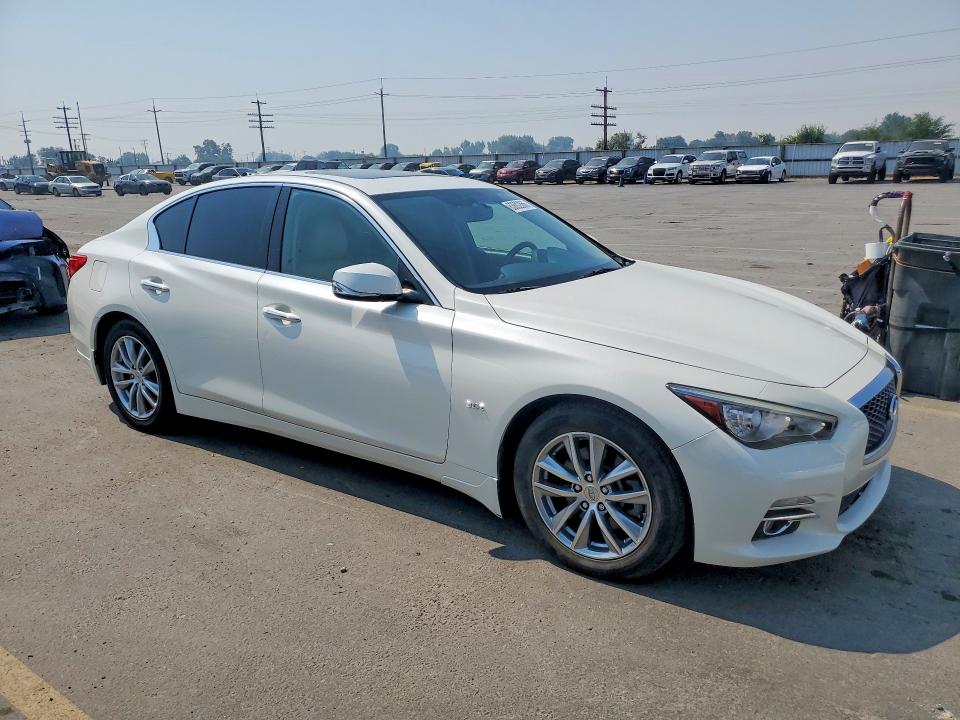2017 Infiniti Q50 VIN JN1EV7AP1HM743320 COPART salvage auction — FRONT END, ID - CERT OF TITLE -REBUILT SALVAGE, sold $2,000 on 2026-08-27 (photo 4)