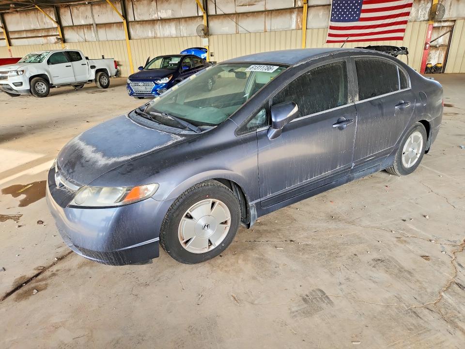 2008 Honda Civic hybrid VIN JHMFA36208S024007 COPART salvage auction — ROOF, AZ - CERTIFICATE OF TITLE, sold $800 on 2026-07-20 (photo 1)