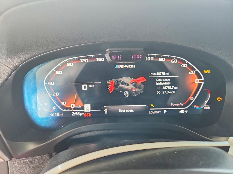 2022 BMW X4 VIN 5UX43DT07N9L31865 COPART salvage auction — ROLLOVER, Ga - Cert Of Title-Salvage, sold $11,100 on 2026-08-27 (photo 9)