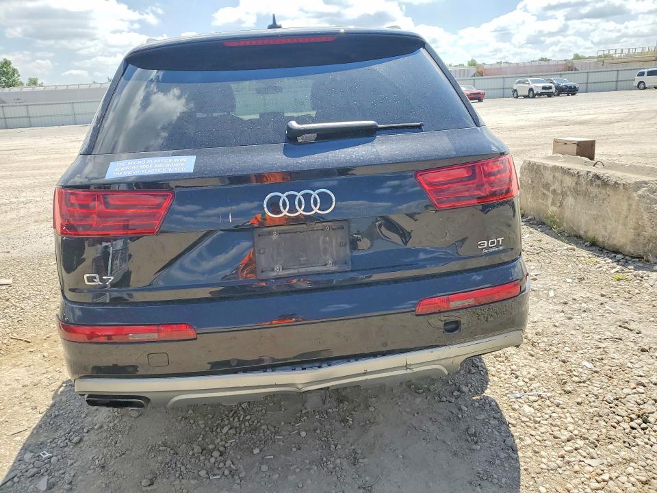 2018 Audi Q7 VIN WA1VAAF74JD022584 COPART salvage auction — REAR END, Mo - Salvage Certificate Of Title, sold $8,500 on 2026-08-25 (photo 6)