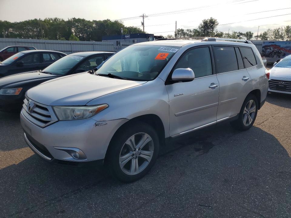 2011 Toyota Highlander VIN 5TDDK3EH7BS051197 COPART salvage auction — SIDE, Mn - Certificate Of Title, sold $3,700 on 2026-07-25 (photo 1)