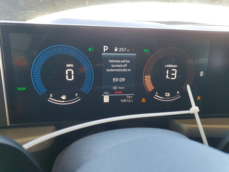 2026 Hyundai Sonata hybrid VIN KMHL24JJ0TA157558 COPART salvage auction — FRONT END, OR - CERTIFICATE OF TITLE (P), sold $11,000 on 2026-07-15 (photo 9)