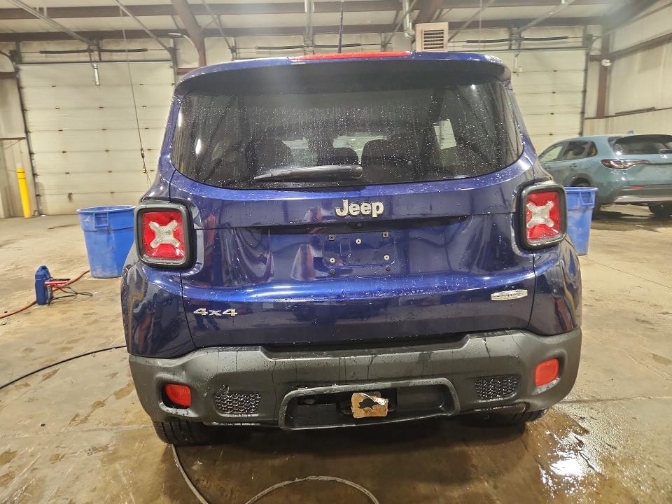 2017 Jeep Renegade VIN ZACCJBBB8HPF59399 COPART salvage auction — FRONT END, Pa - Cert Of Salv-R=Reconstructed, sold $675 on 2026-08-14 (photo 6)