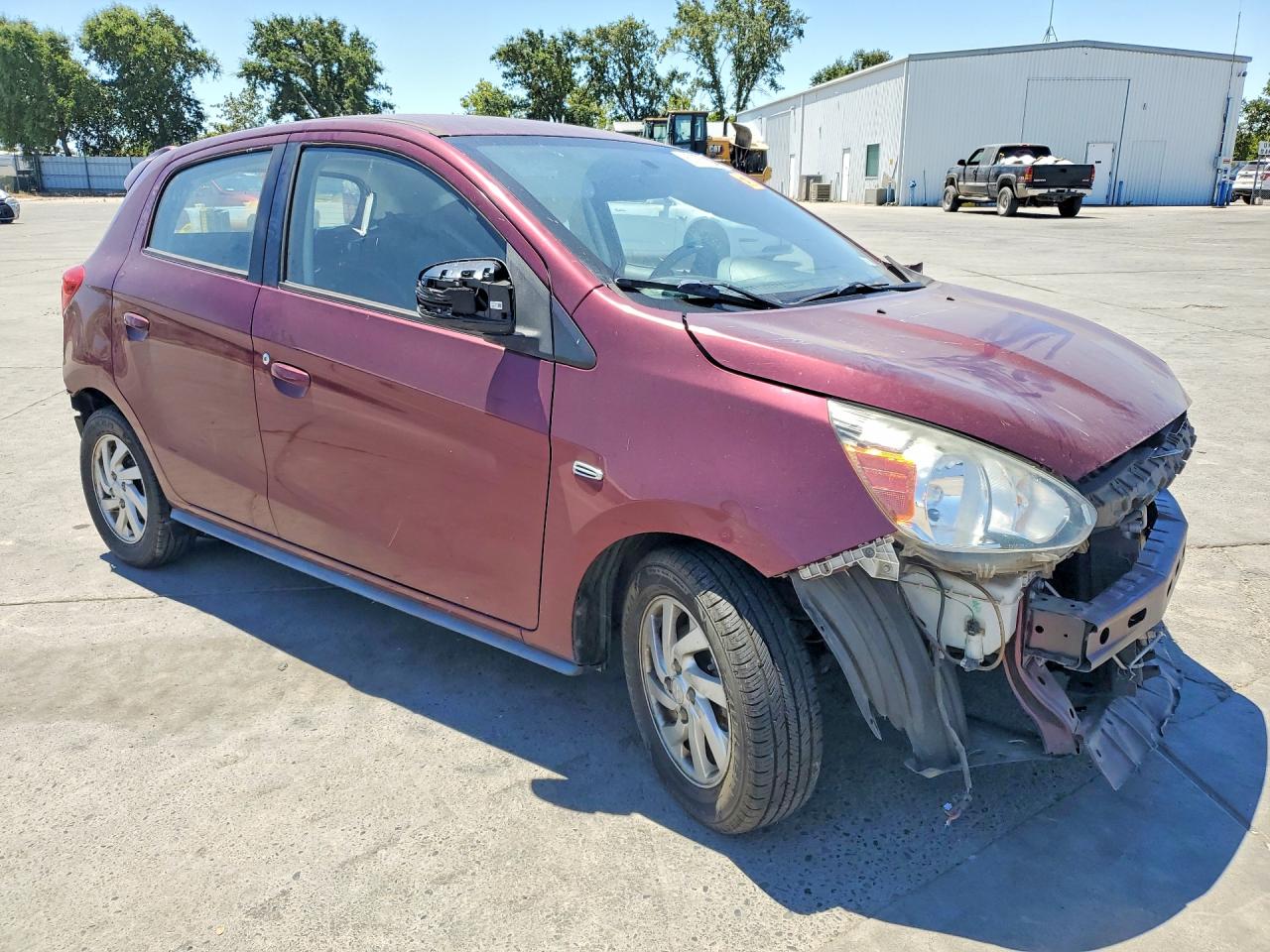 2017 Mitsubishi Mirage VIN ML32A4HJ5HH020822 COPART salvage auction — Front End, CA - SALVAGE CERTIFICATE, sold $20 on 2026-08-17 (photo 4)