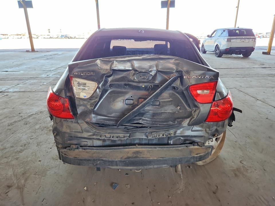 2007 Hyundai Elantra VIN KMHDU46D87U156504 COPART salvage auction — REAR END, Az - Certificate Of Title (P), sold $475 on 2026-07-29 (photo 6)