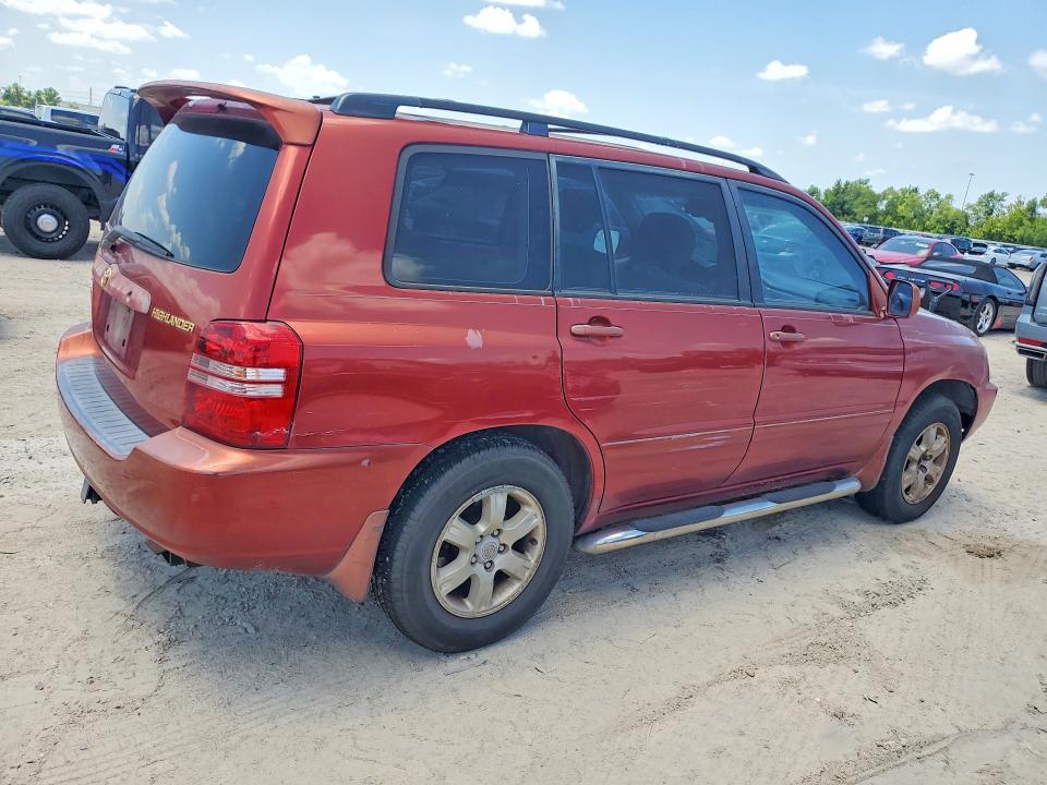 2001 Toyota Highlander VIN JTEGF21A210012292 COPART salvage auction — NORMAL WEAR, Tx - Certificate Of Title, sold $150 on 2026-07-31 (photo 3)