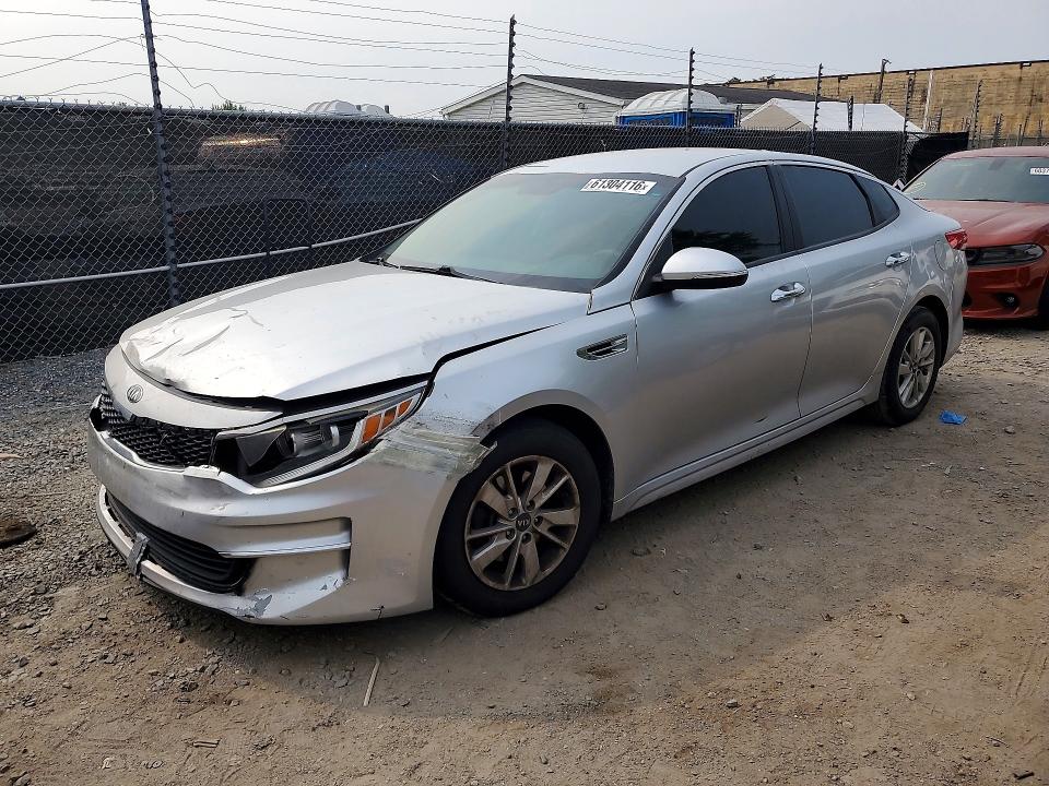 2018 Kia Optima VIN 5XXGT4L34JG236461 COPART salvage auction — FRONT END, Md - Certificate Of Title, sold $125 on 2026-07-28 (photo 1)