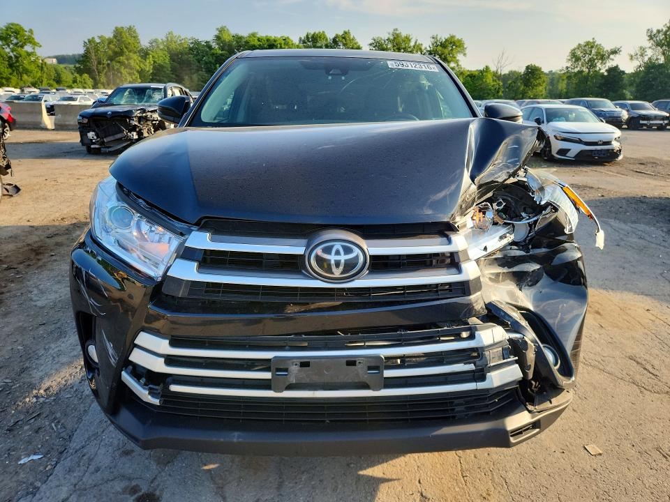 2019 Toyota Highlander VIN 5TDBZRFH6KS702260 COPART salvage auction — FRONT END, Ny - Certificate Of Title, sold $3,800 on 2026-07-18 (photo 5)