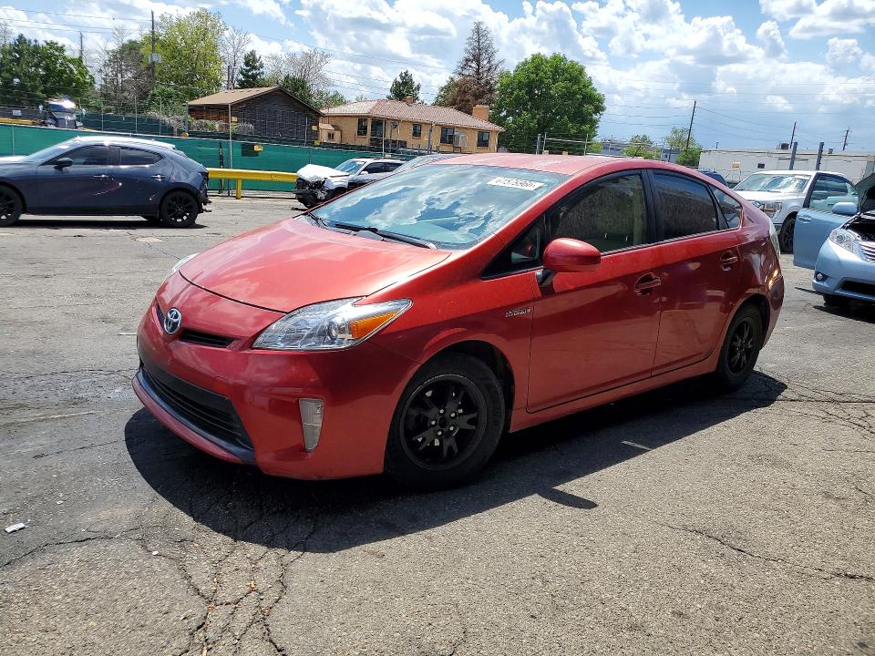 2013 Toyota Prius VIN JTDKN3DU6D5643146 COPART salvage auction — FRONT END, Fl - Derelict Vehicle Certificate (P), sold $1,100 on 2026-07-30 (photo 1)