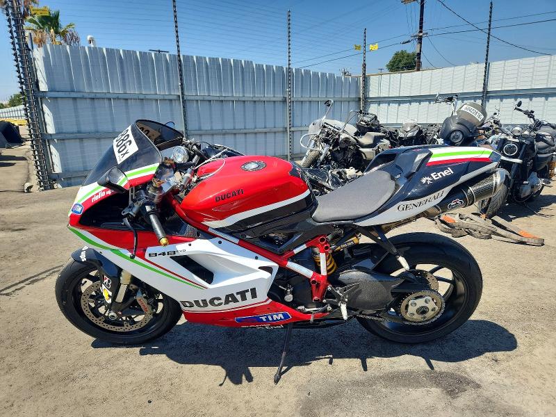 2012 Ducati Panigale VIN ZDM1XBMV4CB021609 COPART salvage auction — VANDALISM, Ca - Salvage Certificate, sold $2,750 on 2026-07-23 (photo 3)