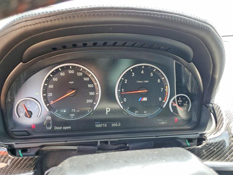 2014 BMW M6 VIN WBSLZ9C5XEDZ78531 COPART salvage auction — FRONT END, Tn - Salvage Certificate, sold $11,600 on 2026-09-22 (photo 9)