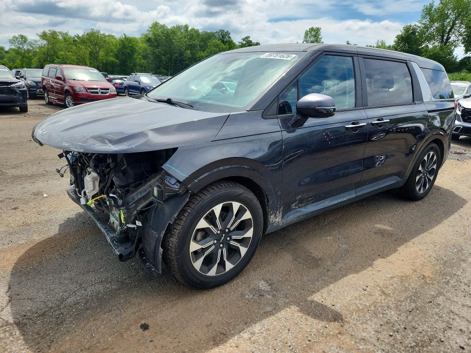 2022 Kia Carnival VIN KNDNC5H35N6093398 COPART salvage auction — FRONT END, Ct - Cert Of Title-Salvage, sold $7,600 on 2026-07-31 (photo 1)