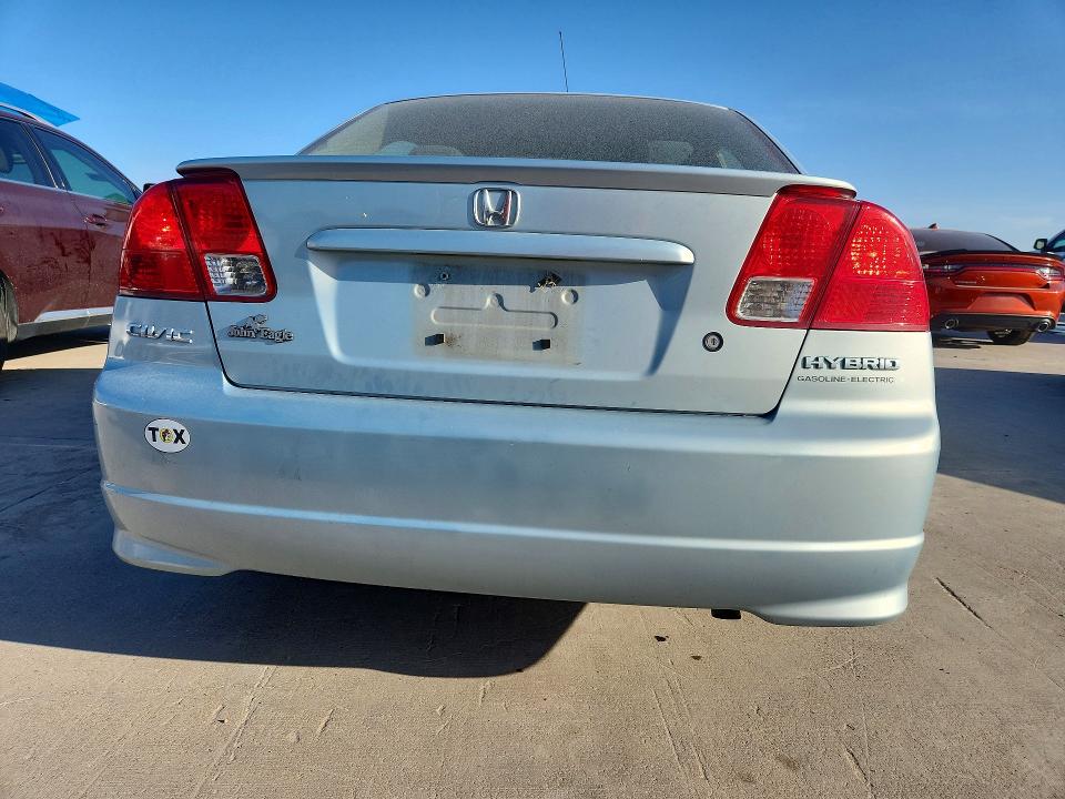 2004 Honda Civic hybrid VIN JHMES96684S017122 COPART salvage auction — SIDE, Tx - Certificate Of Title, sold $150 on 2026-07-30 (photo 6)