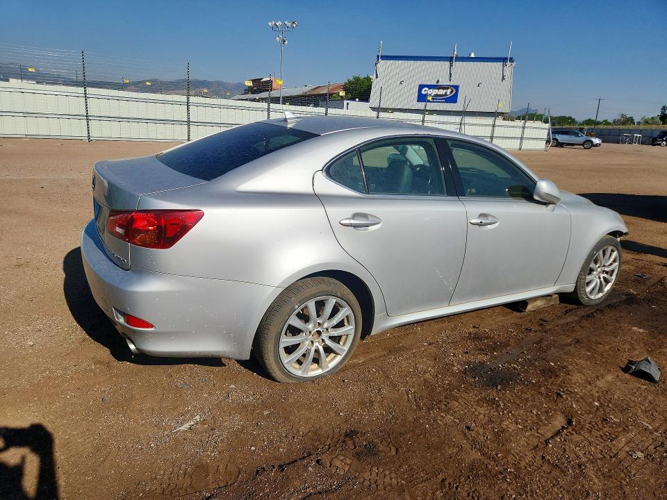 2007 Lexus Is 250 VIN JTHCK262872012471 COPART salvage auction — FRONT END, Co - Dis/Dlr/Exp Only Clean Title, sold $725 on 2026-07-08 (photo 3)