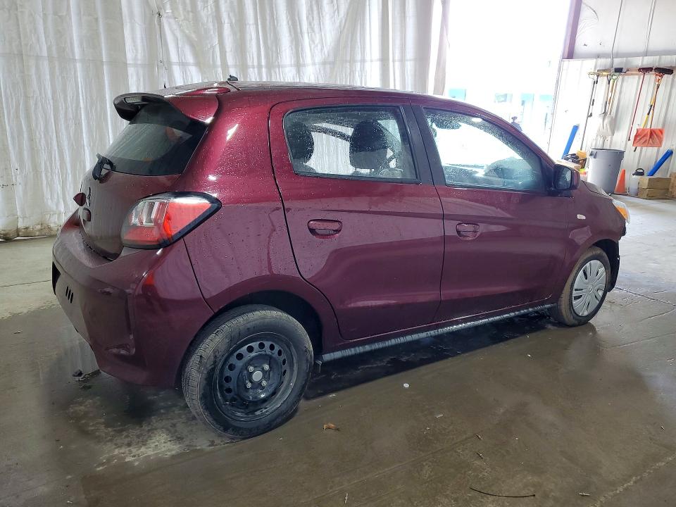 2024 Mitsubishi Mirage VIN ML32AUHJ8RH028365 COPART salvage auction — FRONT END, Fl - Certificate Of Destruction (P), sold $175 on 2026-07-22 (photo 3)