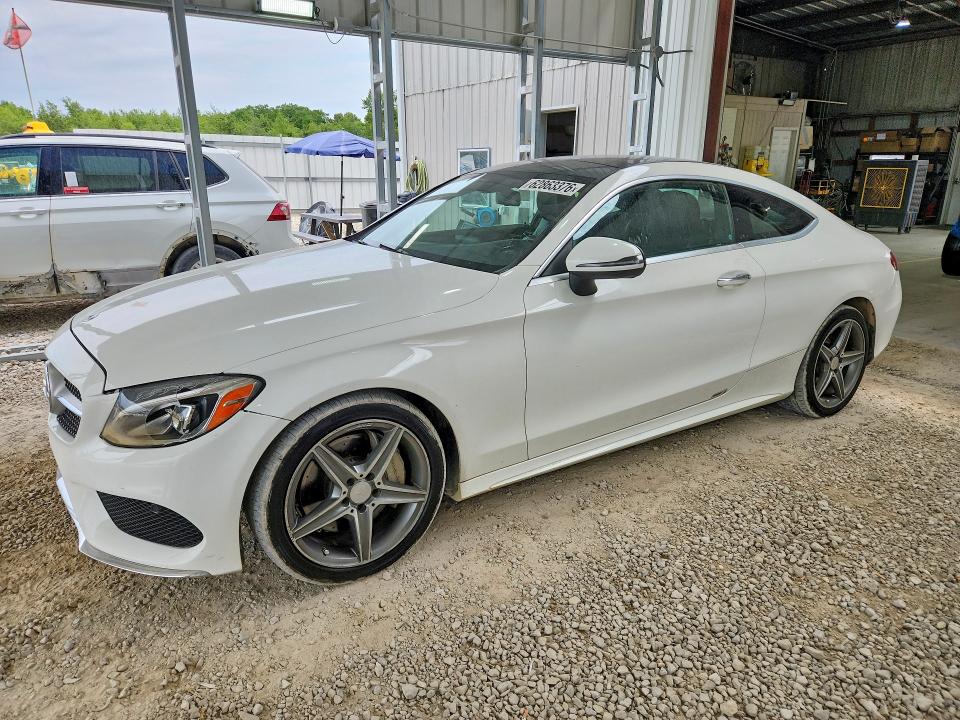 2017 Mercedes-benz C-klasse VIN WDDWJ4JB3HF392677 COPART salvage auction — MINOR DENT/SCRATCHES, Salvage Title, sold $3,100 on 2026-08-12 (photo 1)