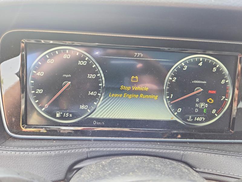2016 Mercedes-benz S-klasse VIN WDDUG8FB8GA239858 COPART salvage auction — MINOR DENT/SCRATCHES, MI - CERTIFICATE OF TITLE (P), sold $8,800 on 2026-08-11 (photo 9)