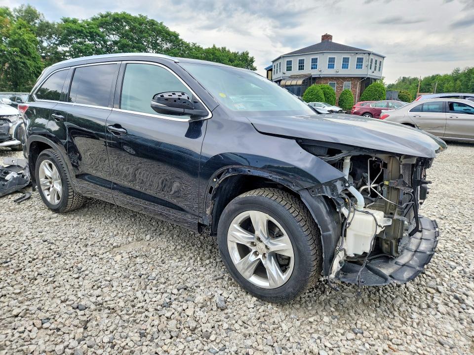 2015 Toyota Highlander VIN 5TDDKRFH3FS162613 COPART salvage auction — FRONT END, Ma - Cert Of Title-Reconstrctd Coll, sold $11,100 on 2026-07-17 (photo 4)