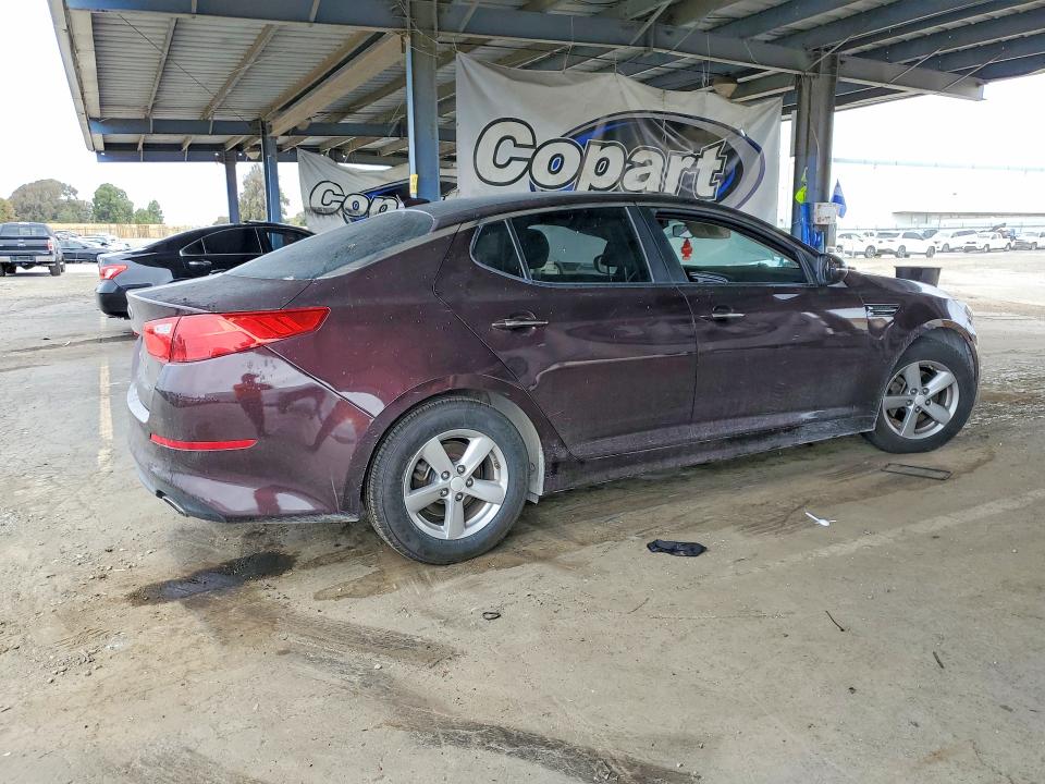 2014 Kia VIN 5XXGM4A72EG280032 COPART salvage auction — VANDALISM, Ca - Salvage Certificate, sold $575 on 2026-07-14 (photo 3)