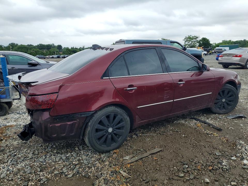 2009 Hyundai Sonata VIN 5NPEU46C79H524877 COPART salvage auction — REAR END, Md - Cert Of Salvage > 75% Damage, sold $125 on 2026-07-23 (photo 3)