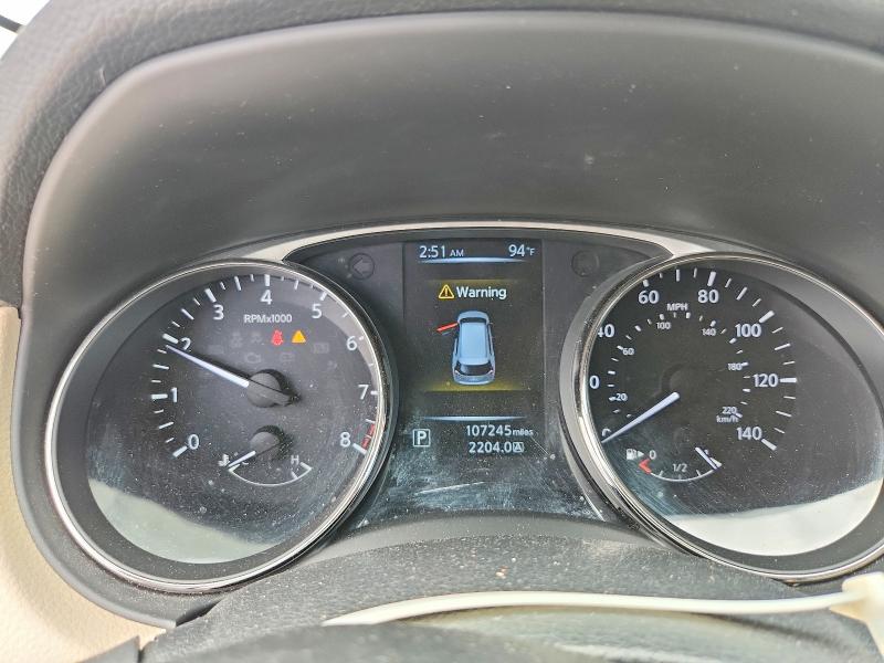 2016 Nissan Rogue VIN KNMAT2MTXGP634221 COPART salvage auction — REAR END, TX - SALVAGE VEHICLE TITLE, sold $1,650 on 2026-07-30 (photo 9)