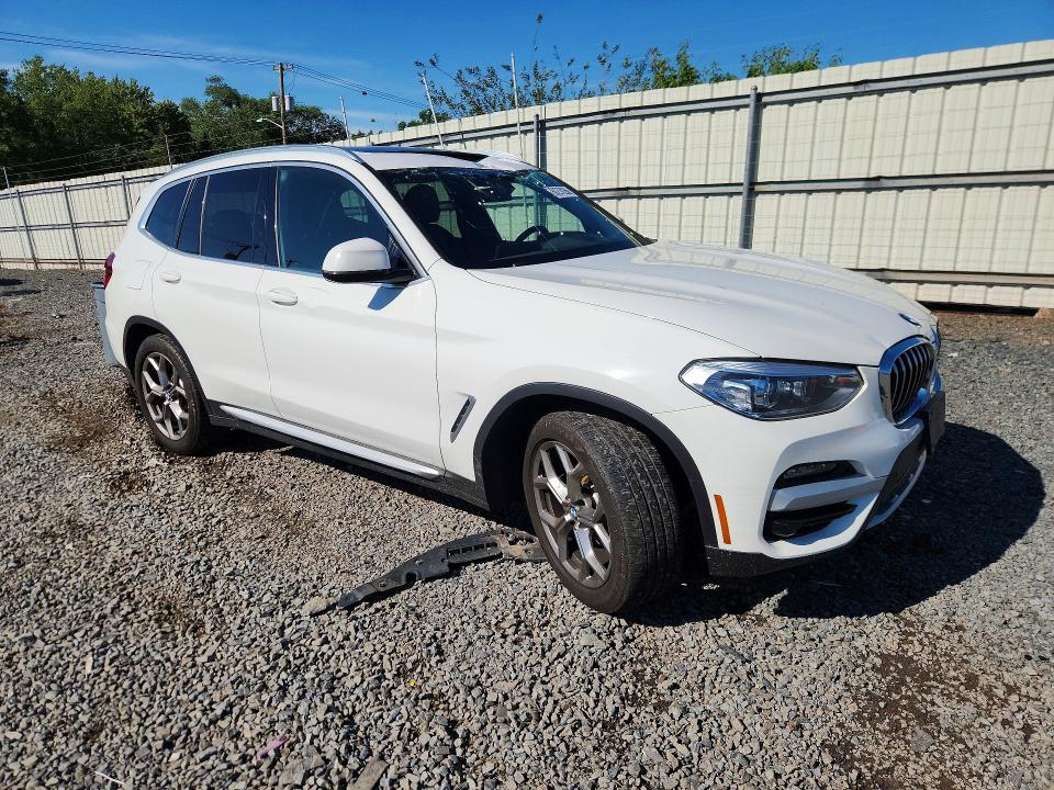 2021 BMW X3 VIN 5UXTY5C05M9E39762 COPART salvage auction — ROOF, NJ - CERT OF TITLE-SALVAGE (P), sold $8,800 on 2026-07-17 (photo 4)