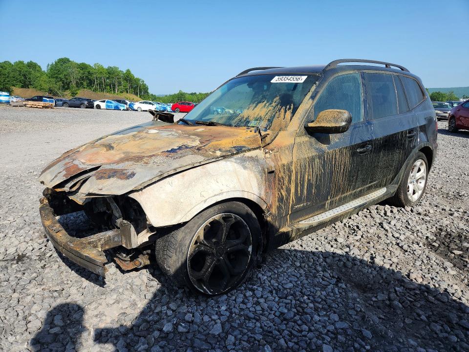 2010 BMW X3 VIN WBXPC9C45AWJ31581 COPART salvage auction — ENGINE BURN, Pa - Cert Of Salv-R=Reconstructed, sold $30 on 2026-07-29 (photo 1)