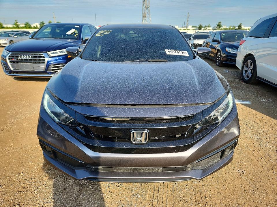 2021 Honda Civic VIN 2HGFC2F83MH558194 COPART salvage auction — REAR END, Wv - Salvage Certificate, sold $8,000 on 2026-08-25 (photo 5)