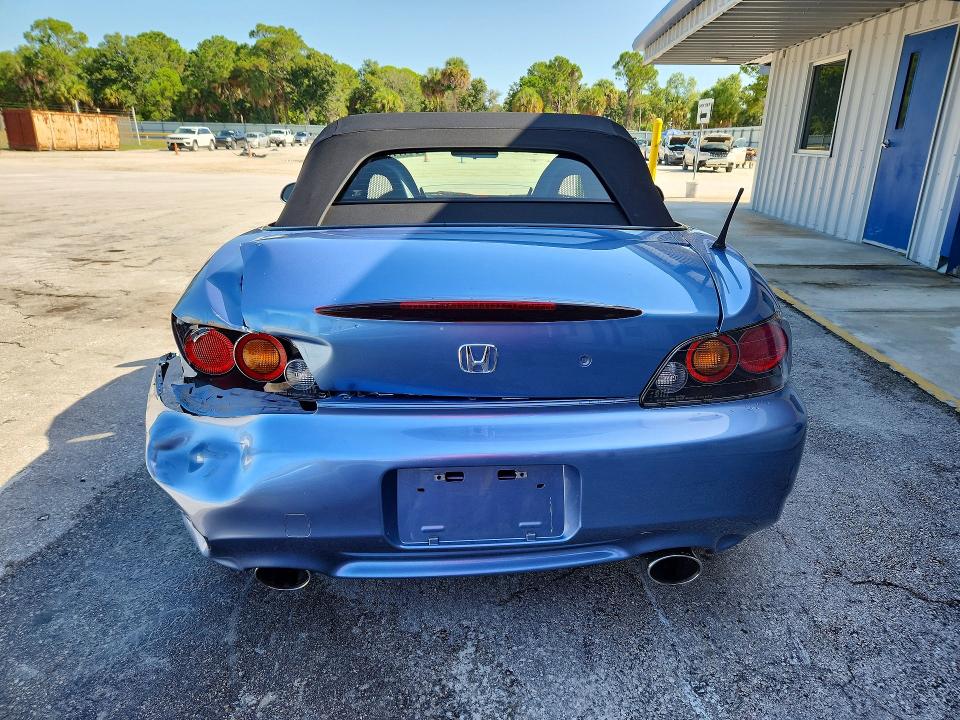 2004 Honda S2000 VIN JHMAP21404T002234 COPART salvage auction — REAR END, FL - CERT OF TITLE SLVG REBUILDABLE, sold $12,000 on 2026-07-29 (photo 6)