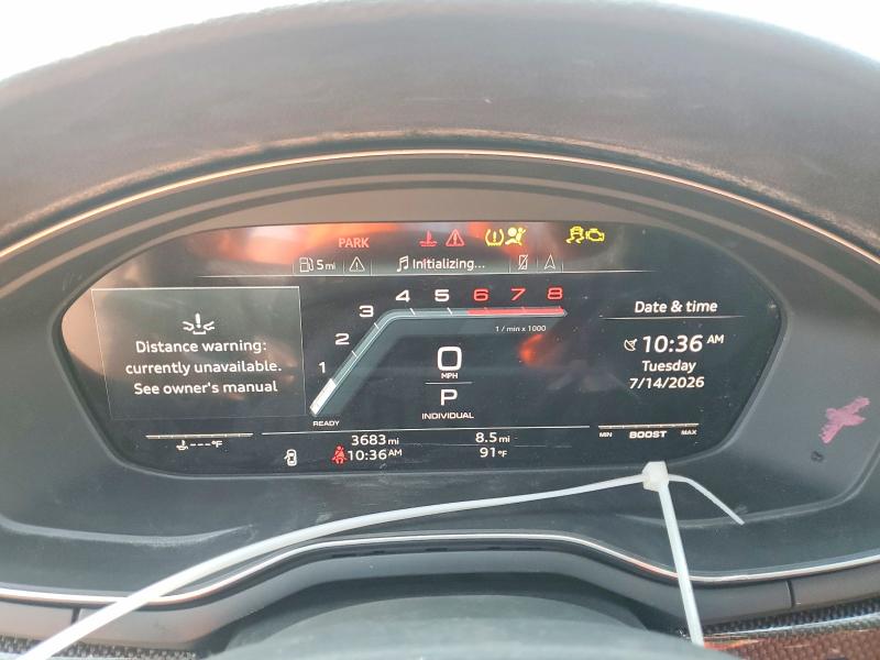 2024 Audi Rs5 VIN WAUC4CF50RA047524 COPART salvage auction — MINOR DENT/SCRATCHES, MS - CERTIFICATE OF TITLE, sold $29,500 on 2026-07-31 (photo 9)