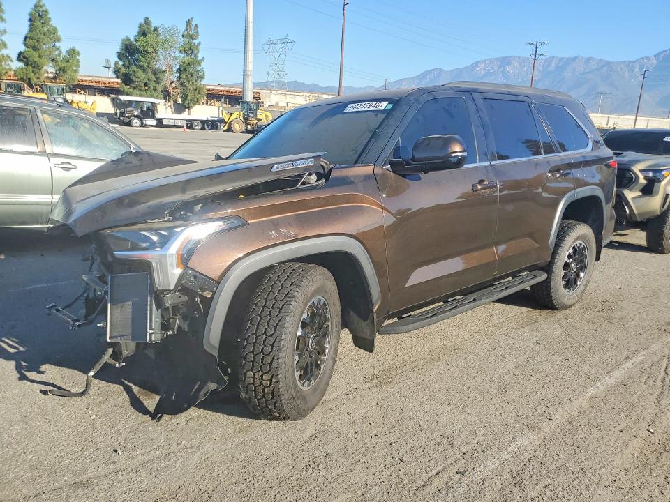 2023 Toyota Sequoia VIN 7SVAAABAXPX006652 COPART salvage auction — FRONT END, Ca - Dis/Dlr/Exp Only Clean Title, sold $20,900 on 2026-07-14 (photo 1)
