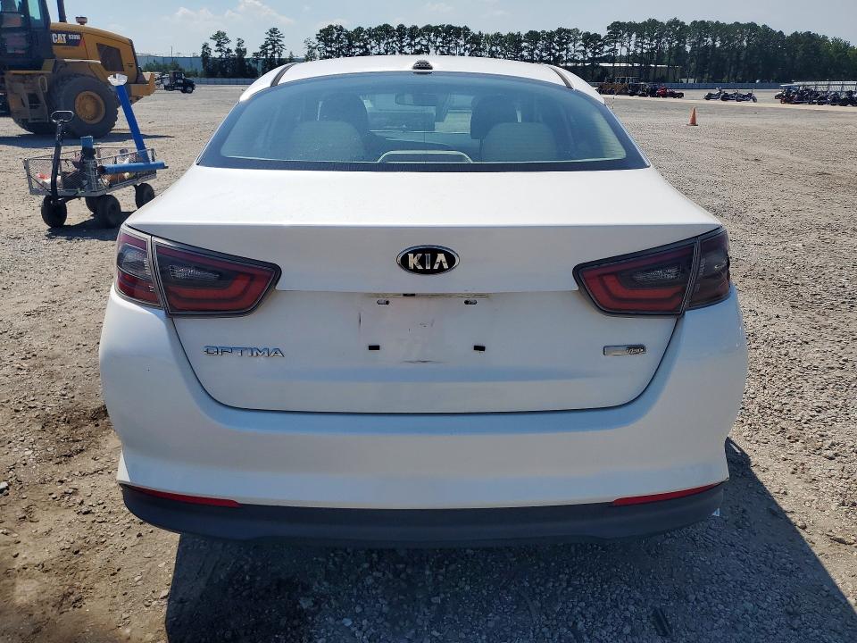 2015 Kia Optima hybrid VIN KNAGM4AD8F5077445 COPART salvage auction — FRONT END, NC - DEALER ONLY CLEAN TITLE, sold $250 on 2026-07-27 (photo 6)
