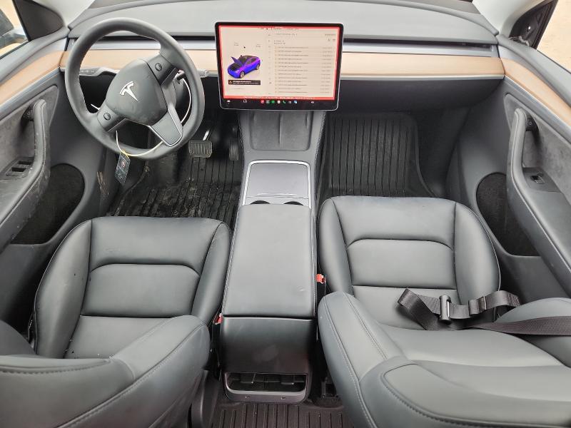 2023 Tesla Model y VIN 7SAYGDEE7PA202775 COPART salvage auction — FRONT END, Tx - Salvage Vehicle Title, sold $9,600 on 2026-07-23 (photo 8)