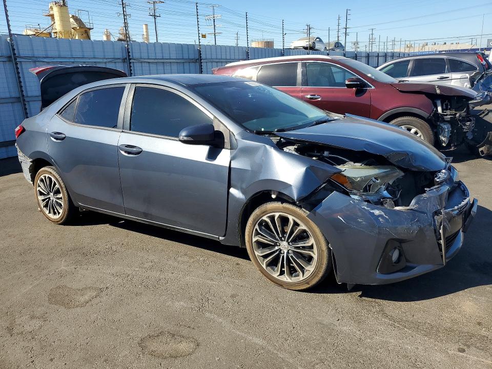 2016 Toyota Corolla VIN 5YFBURHE1GP479580 COPART salvage auction — REAR END, CA - SALVAGE CERTIFICATE, sold $1,100 on 2026-07-22 (photo 4)