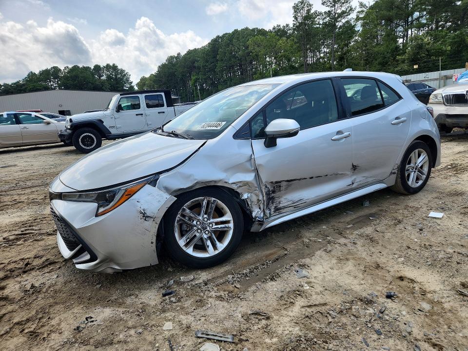 2019 Toyota Corolla VIN JTNK4RBE7K3067203 COPART salvage auction — FRONT END, DE - SALVAGE CERTIFICATE (P), sold $650 on 2026-07-28 (photo 1)