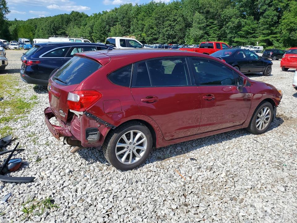 2013 Subaru Impreza VIN JF1GPAC60D2889933 COPART salvage auction — FRONT END, Ma - Cert Of Title-Reconstrctd Coll, sold $125 on 2026-07-30 (photo 3)