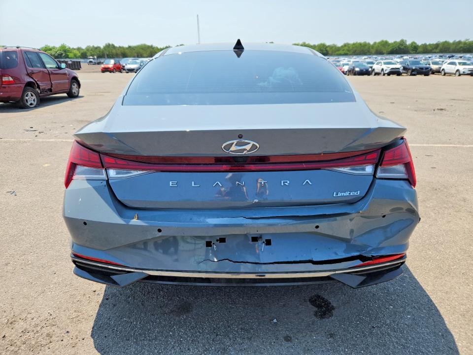 2021 Hyundai VIN KMHLP4AG0MU119821 COPART salvage auction — REAR END, Ny - Mv-907A Salvage Certificate, sold $6,300 on 2026-07-08 (photo 6)