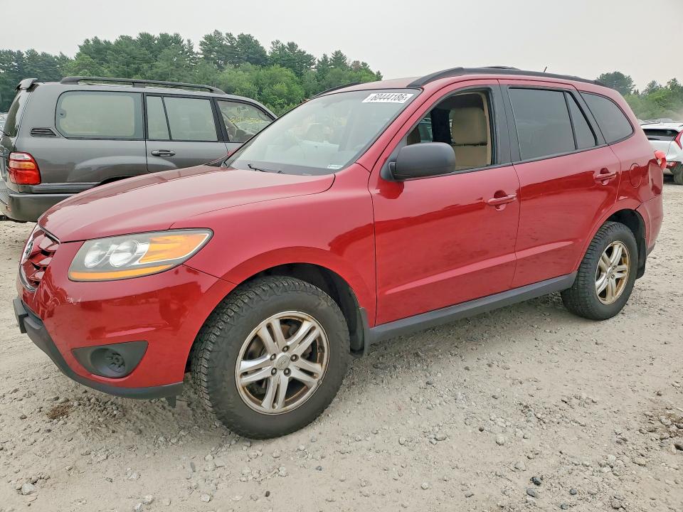 2011 Hyundai Santa fe VIN 5XYZGDAG0BG051436 COPART salvage auction — REAR END, MA - CERT OF TITLE-RECONSTRCTD COLL, sold $400 on 2026-07-20 (photo 1)