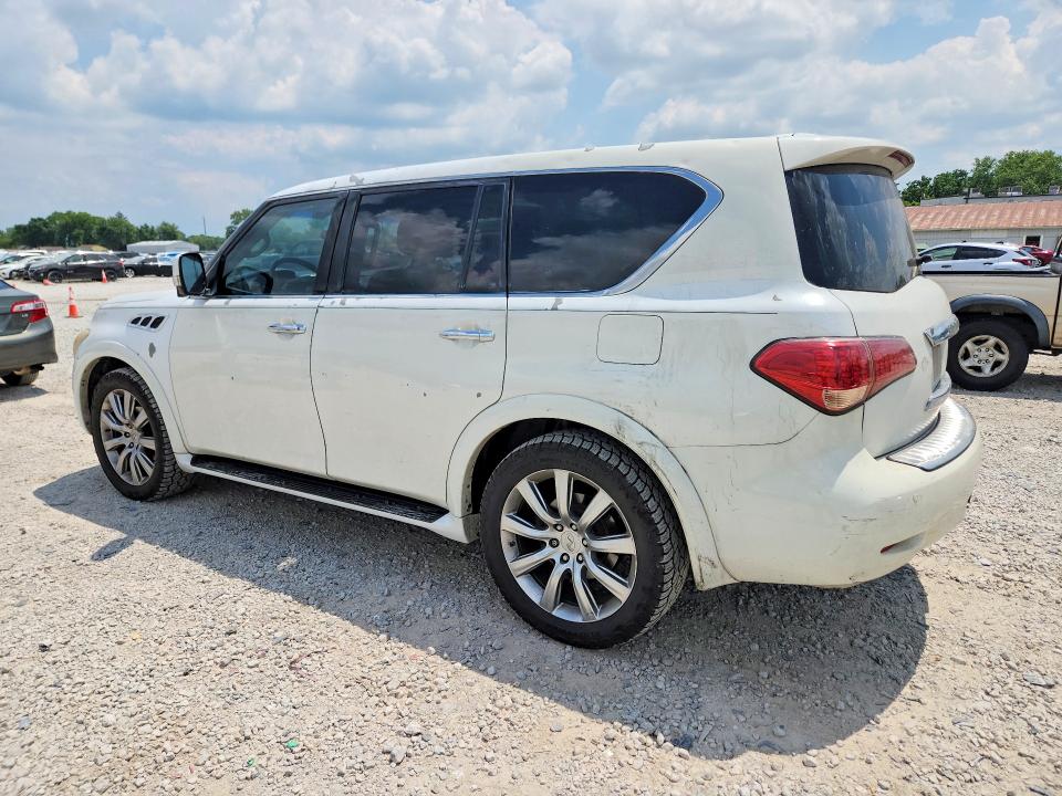 2012 Infiniti Qx56 VIN JN8AZ2NF0C9516141 COPART salvage auction — FRONT END, Oh - Certificate Of Title, sold $1,300 on 2026-07-31 (photo 2)