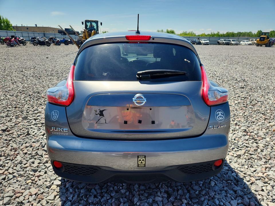 2016 Nissan Juke VIN JN8AF5MV3GT656325 COPART salvage auction — WATER/FLOOD, Wi - Certificate Of Title, sold $675 on 2026-07-20 (photo 6)